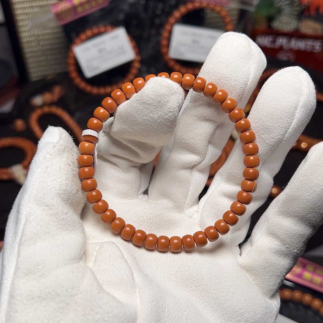 手串橄榄核核尖短轴老挝料单圈6.0