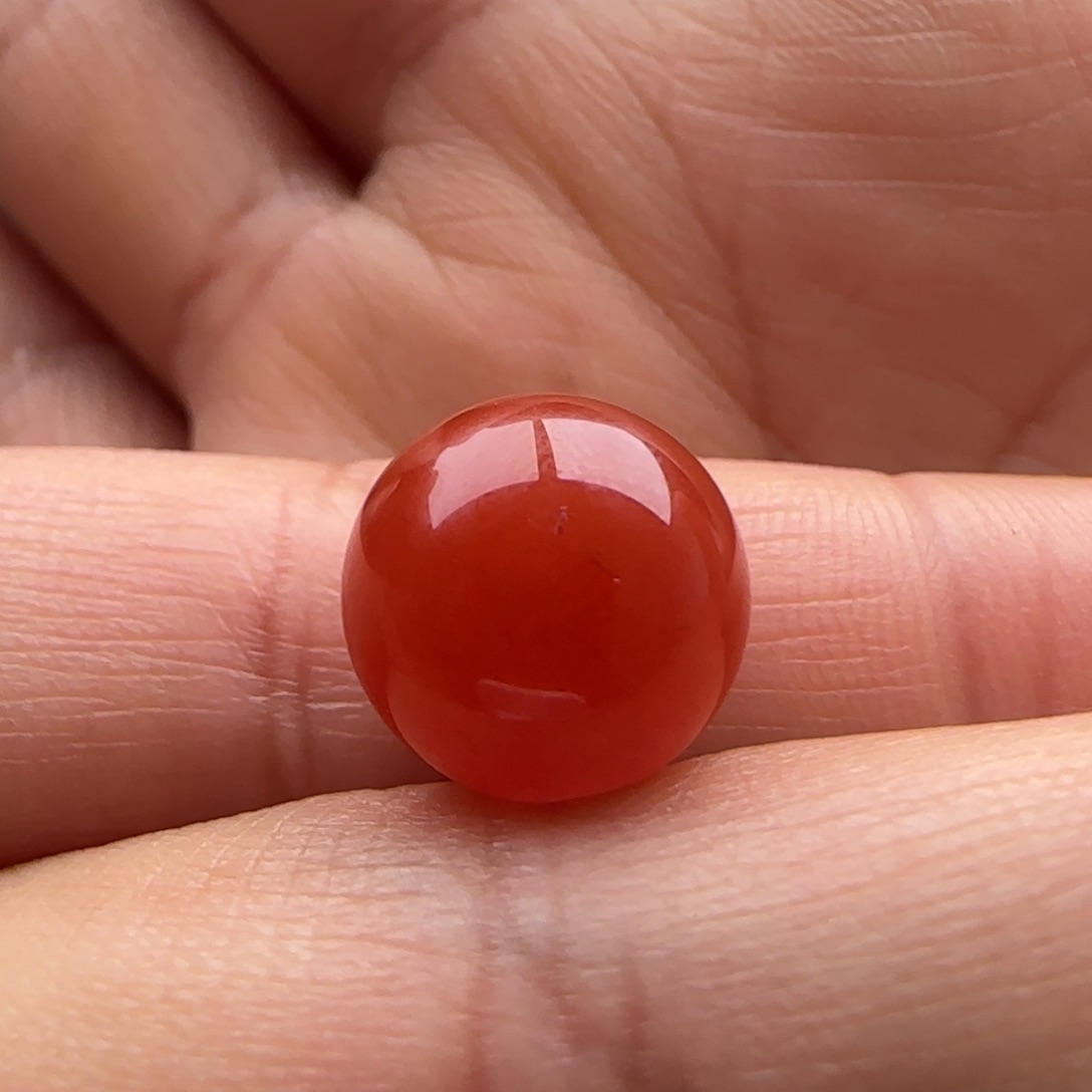 南红玛瑙圆珠12.1未镶嵌