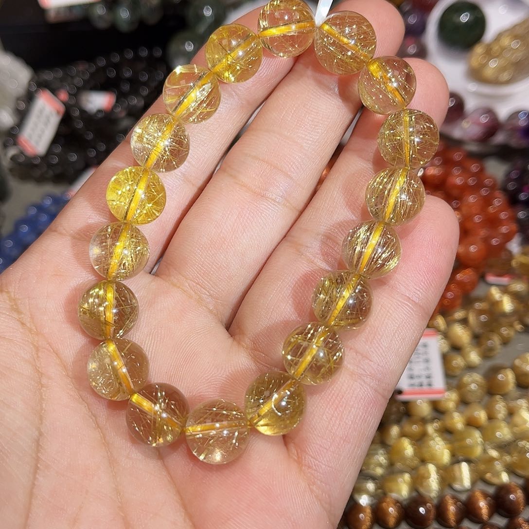 水晶手链未镶嵌钛晶手串