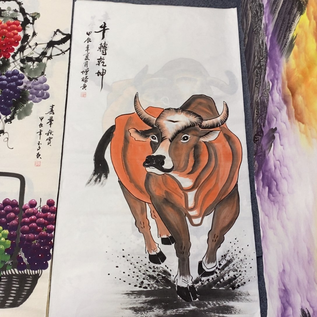 国画尺寸140✖️70精品四尺纯手绘