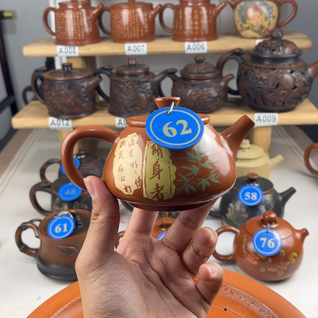 壶180cc 建水紫陶全手工制作，老匠人传承手艺