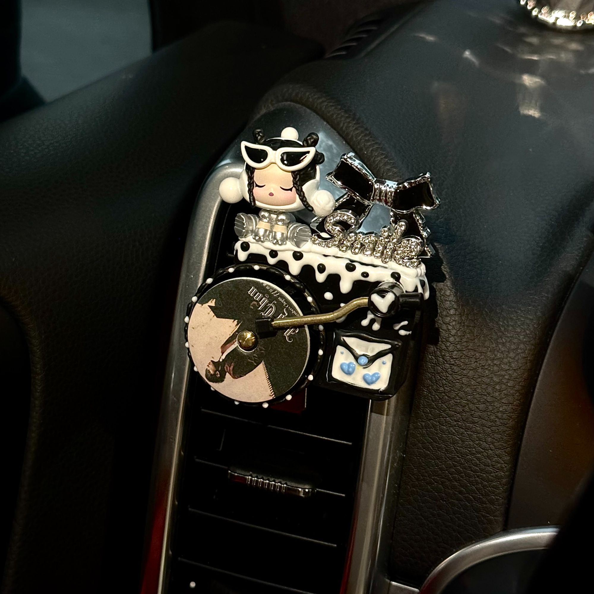 福福【萌粒CD出风口手绘】手工DIY 创意摆件