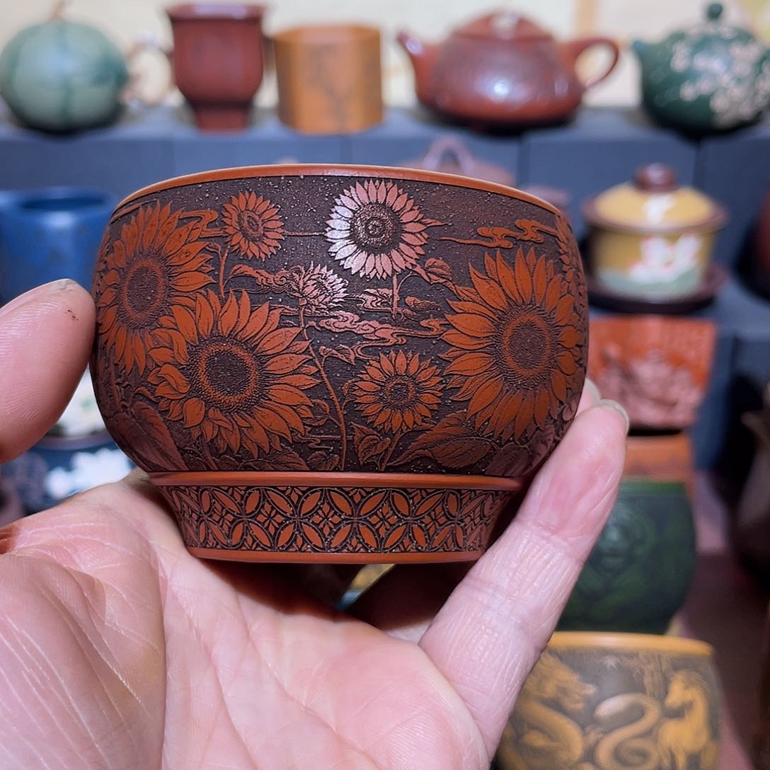 原矿紫砂手工主人杯