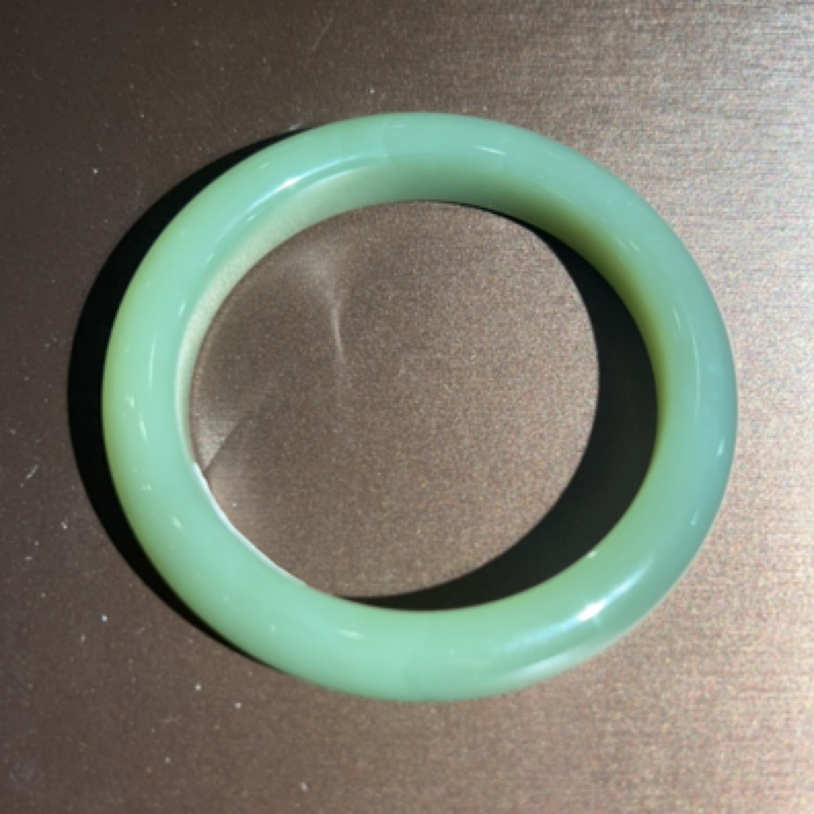 和田玉青玉手镯，油性好