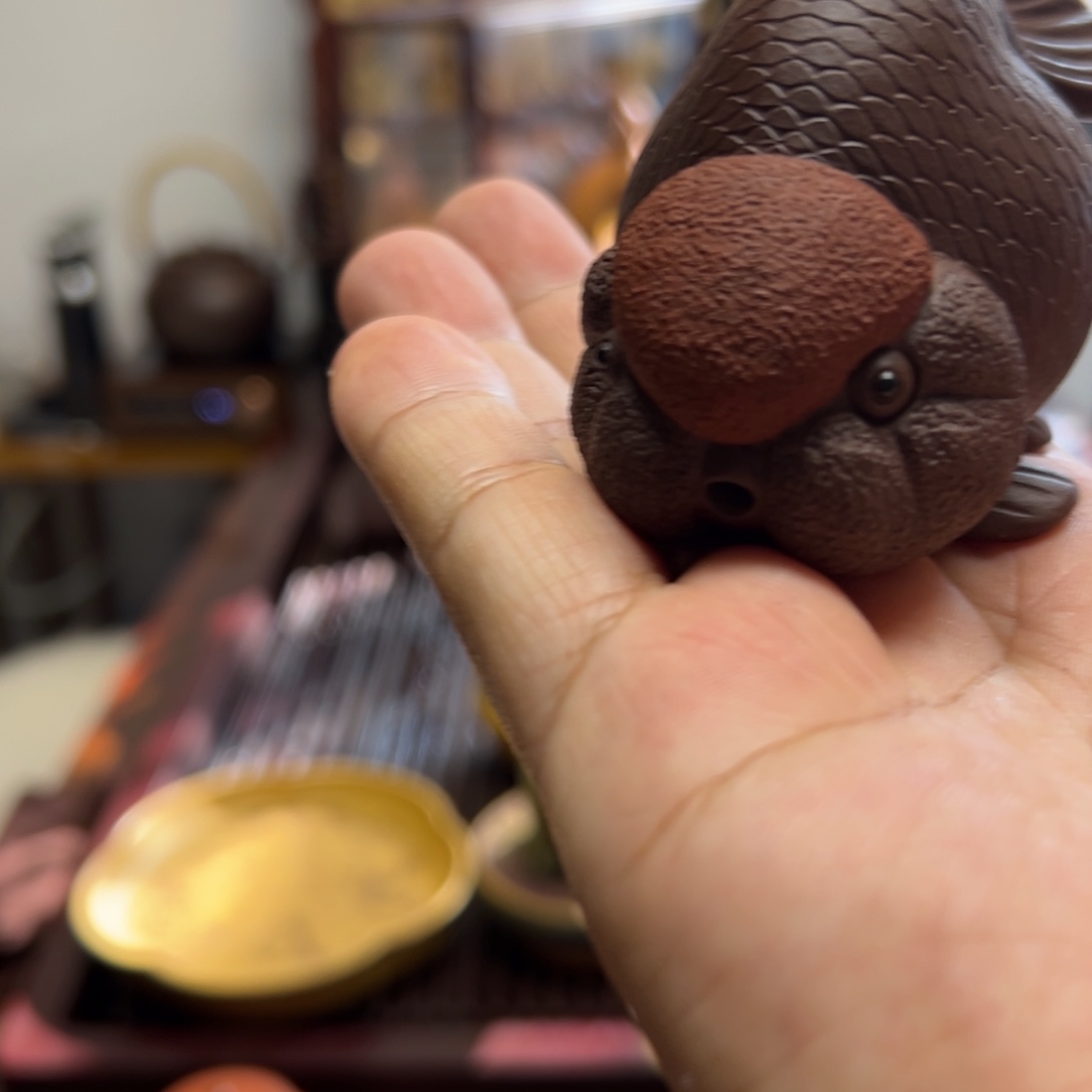 紫砂茶宠紫砂茶宠摆件。     
