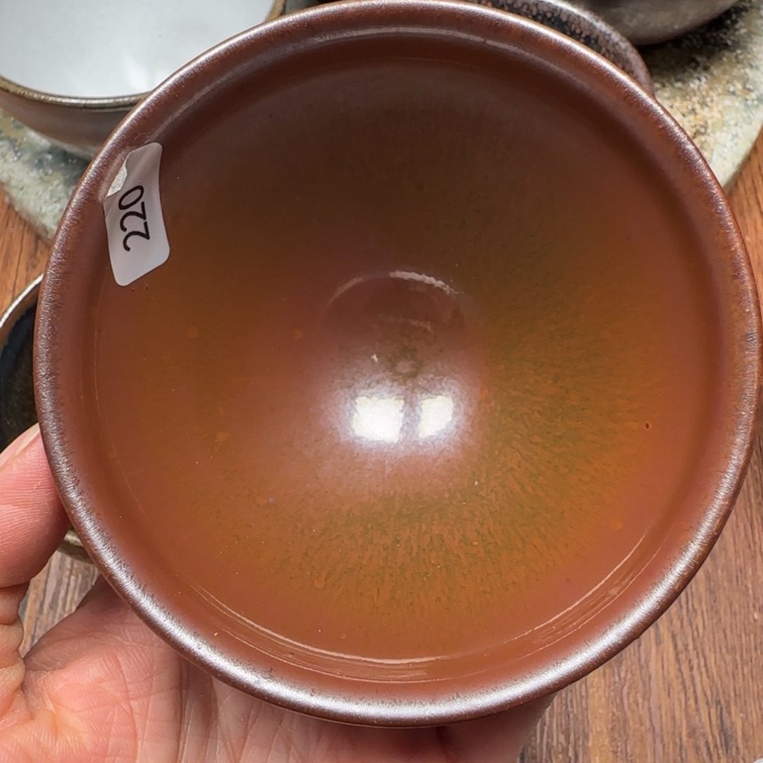 柴烧建盏茶盏杯茶杯220