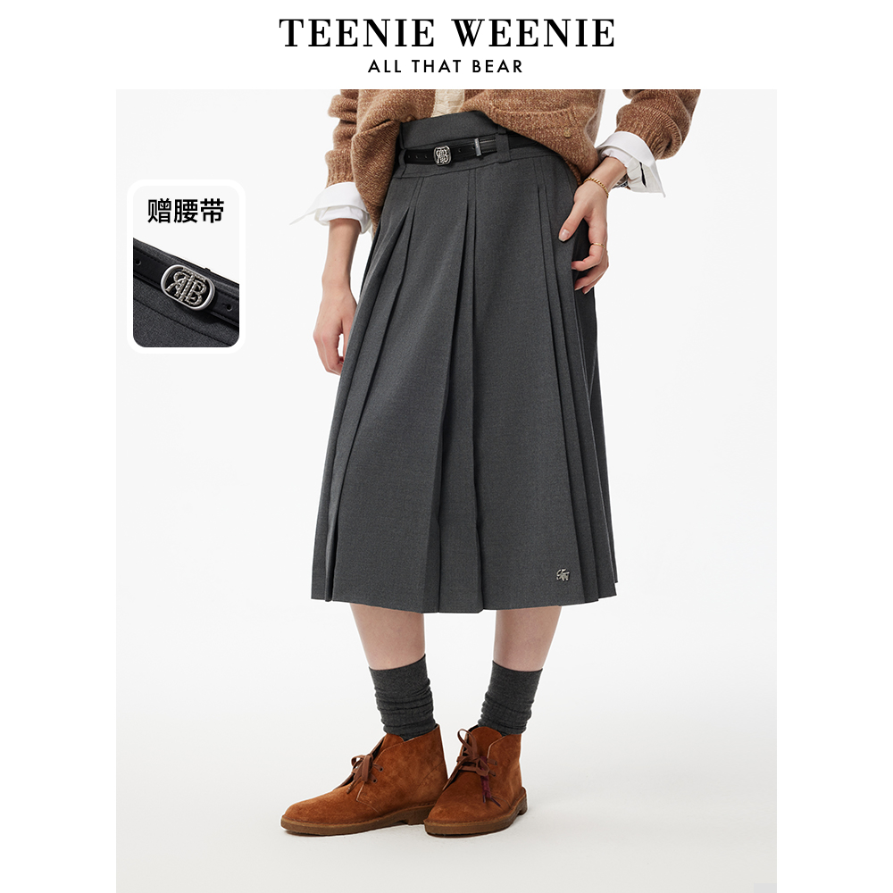 【达人专属】TeenieWeenie小熊女装半身裙A字版型甜美裙子0319
