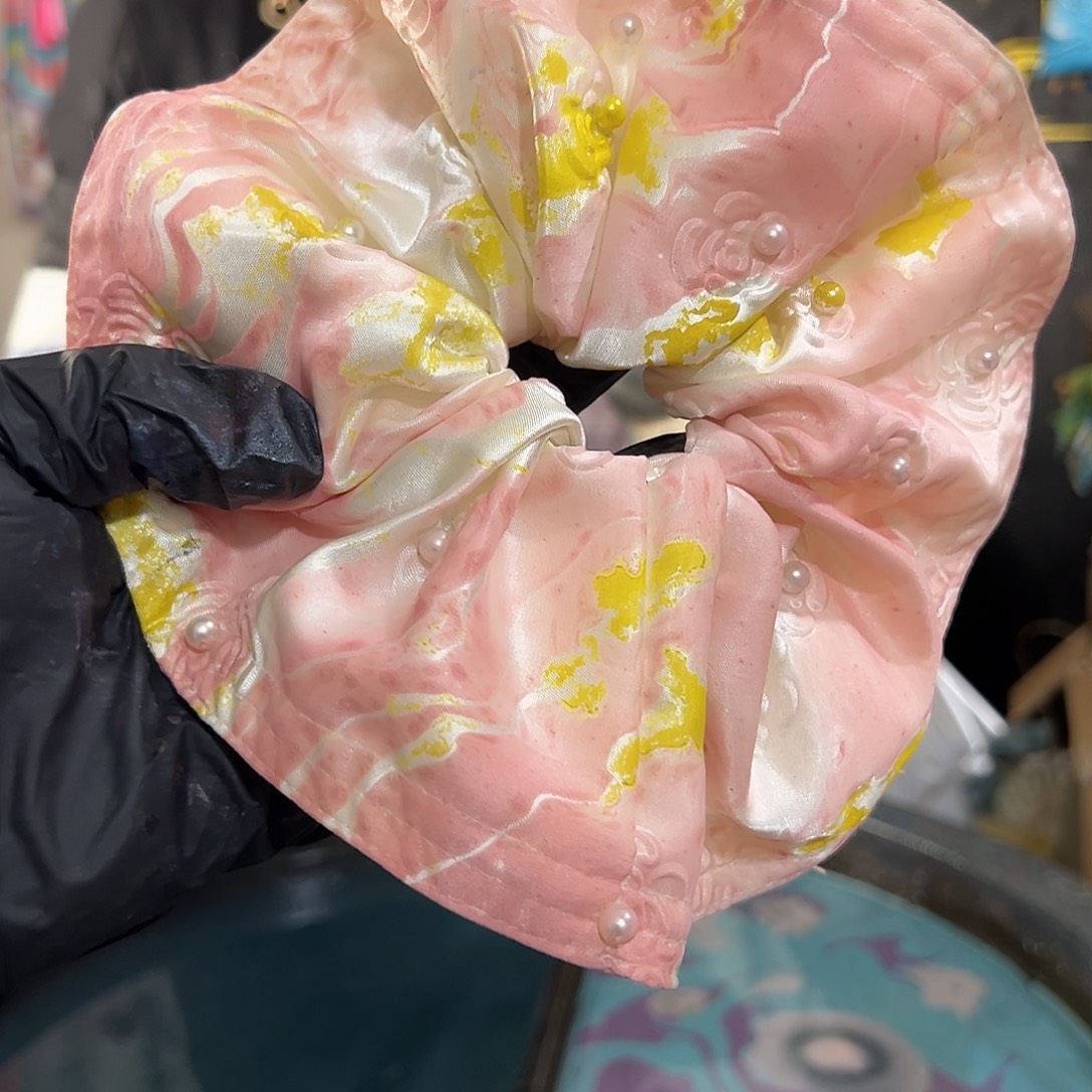 775山茶发圈粉金配色
