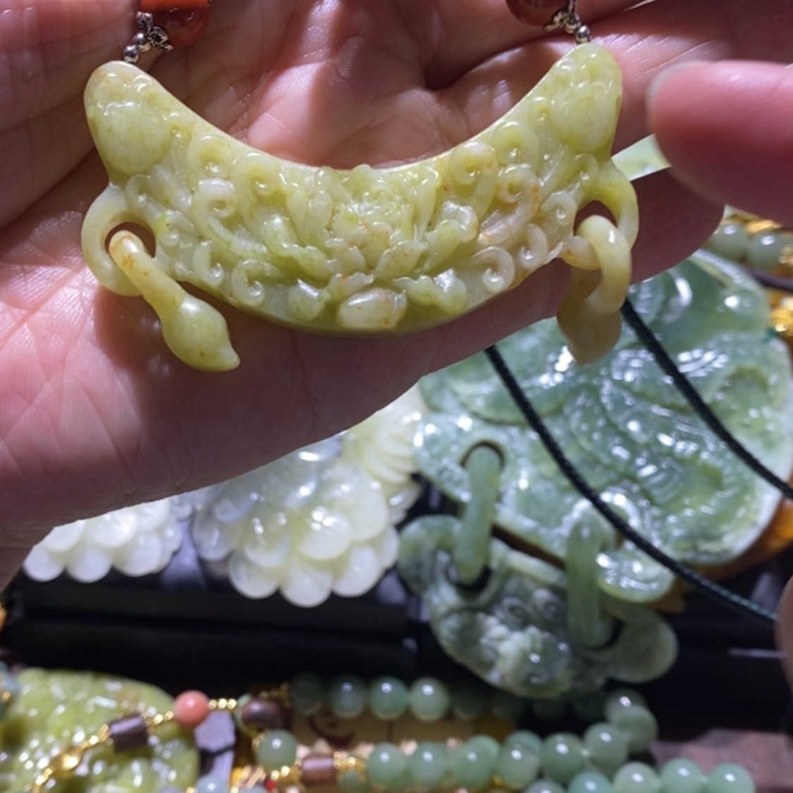 【闪购商品】岫玉毛衣链未镶嵌