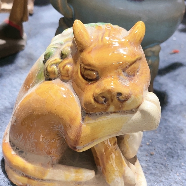瓦当摆件摆件茶桌茶台陶瓷