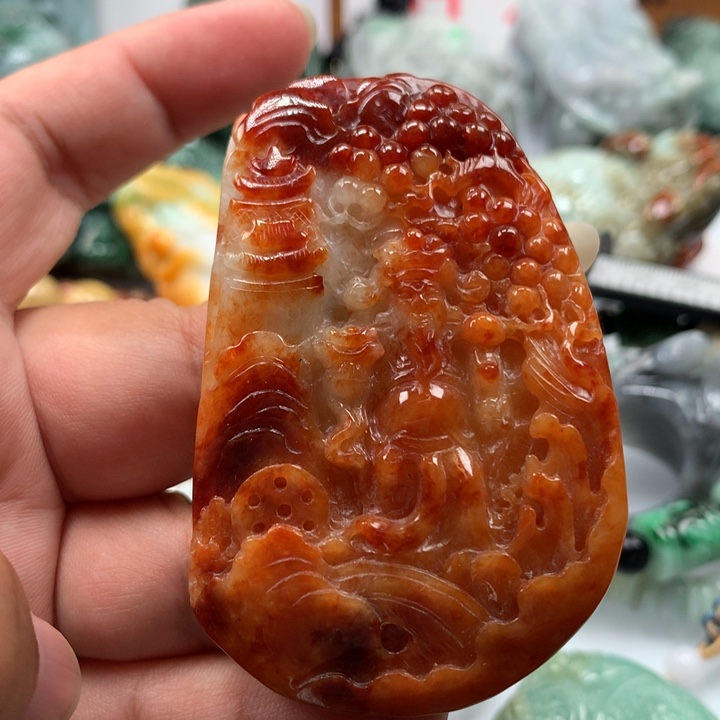 翡翠颈饰未镶嵌保真天然A货翡翠