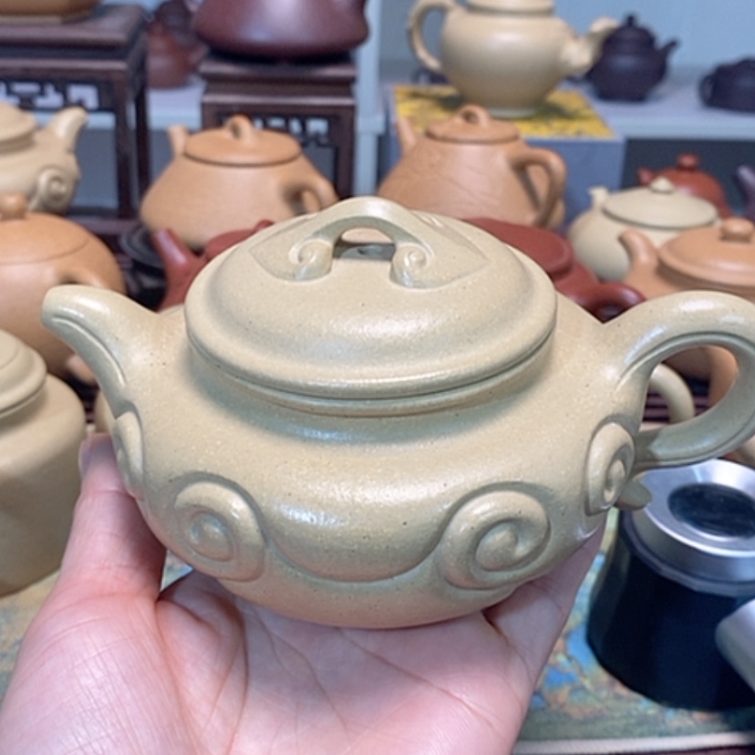【闪购商品】紫砂茶壶本山绿泥半手工清仓
