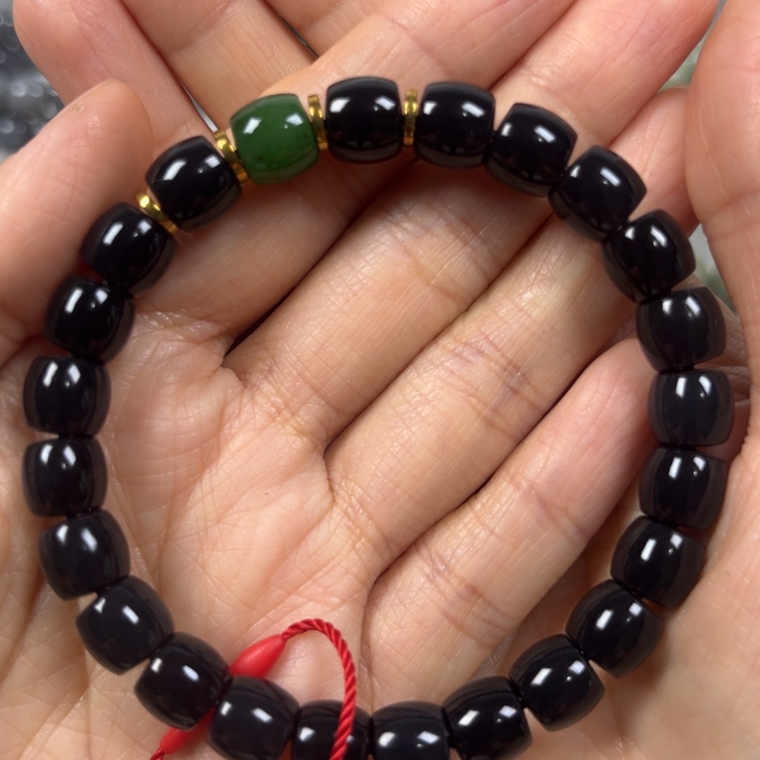 未镶嵌和田玉手链卡9直切珠宝级