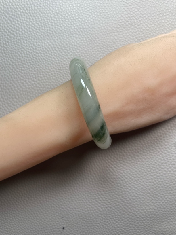 58号B-圈口55-56-天然玉石-正品保障，天山翠，冰翠，雪翠