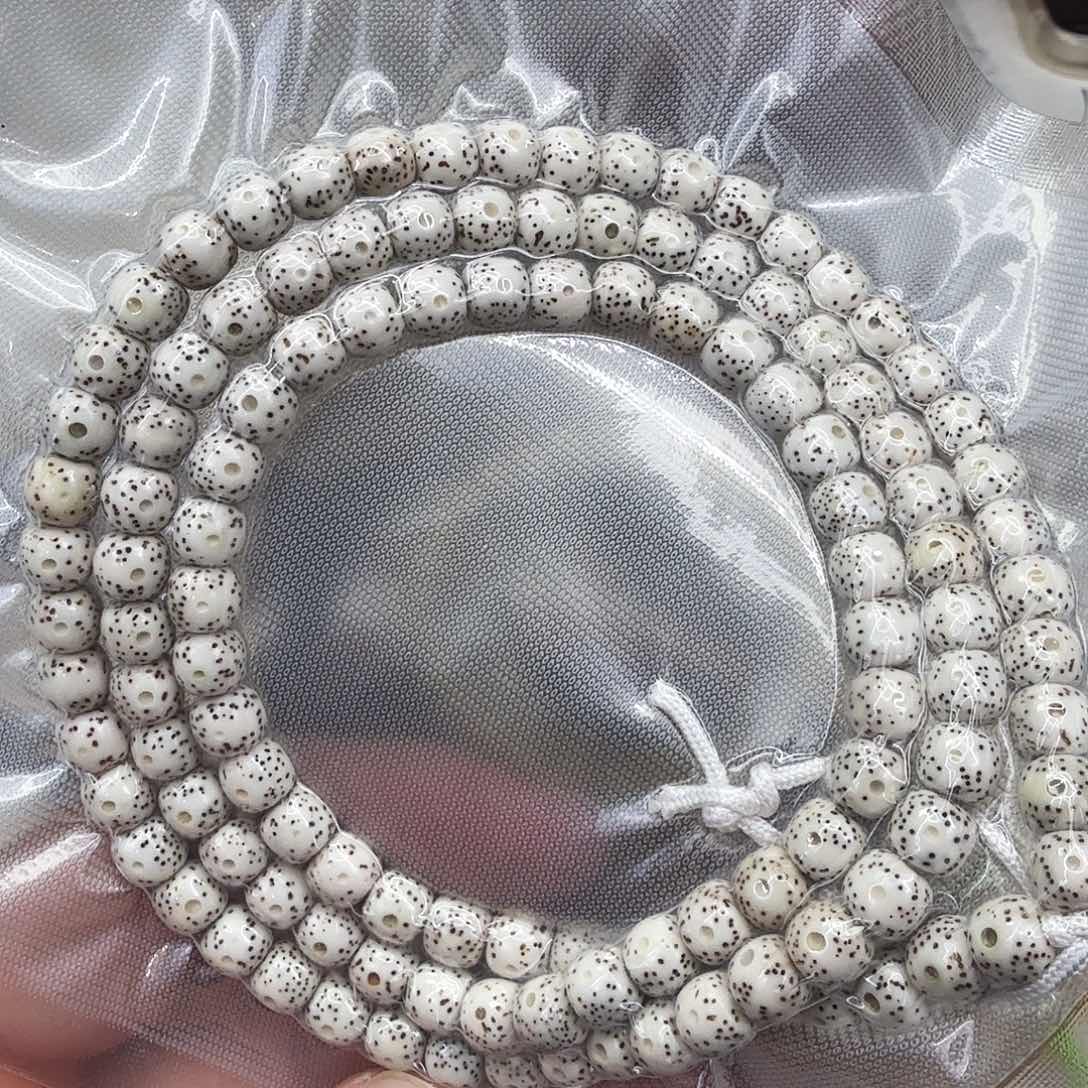星月菩提手串34灭火原脂白星月菩提76-108