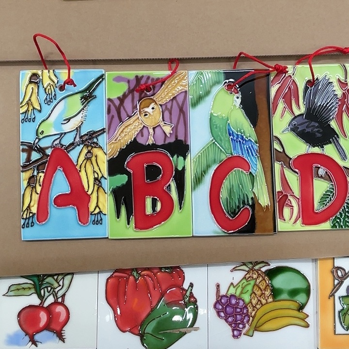 陶瓷板画门牌号Abc