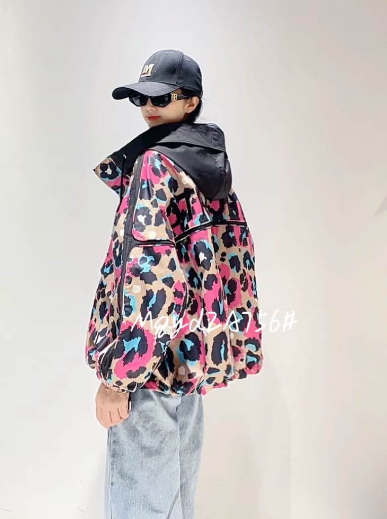 【25-1】加棉加厚新款冬款长袖防风女款爆款时尚休闲连帽拼色韩版