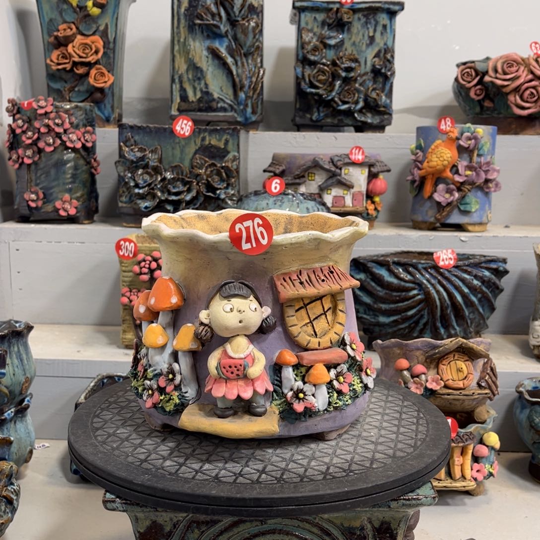 陶瓷微瑕276 号陶然花盆厂家直销