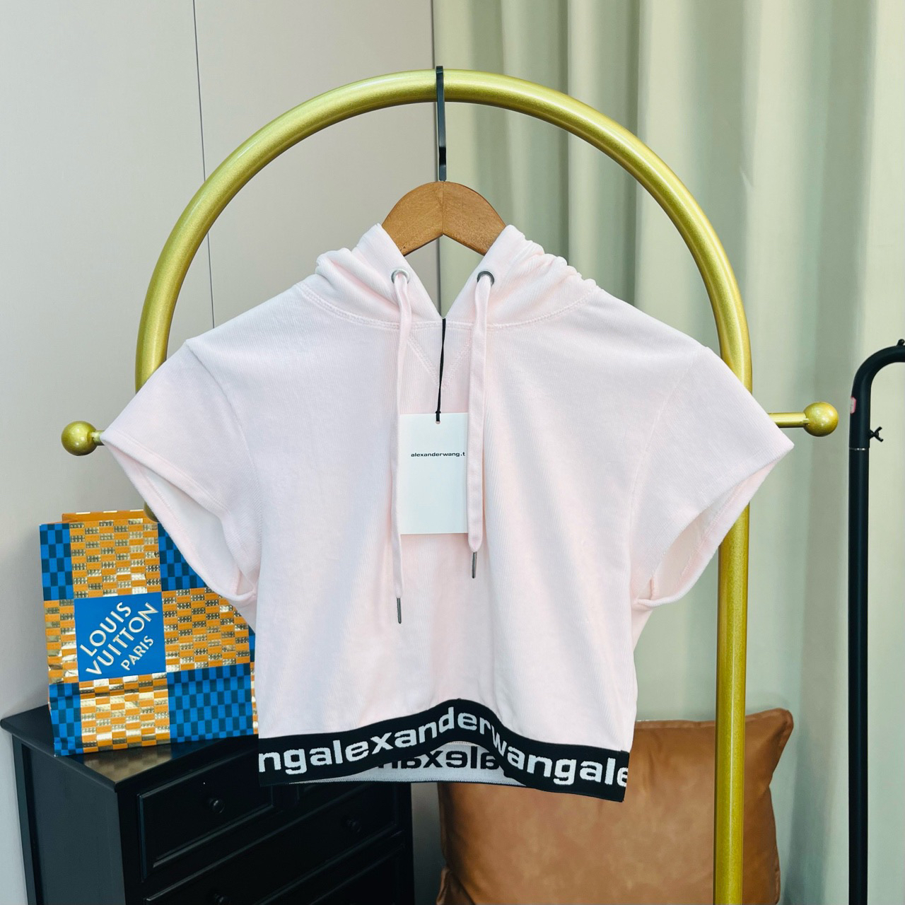 未使用 maje 大王 淡粉色上摆logo短袖 s码 全新带吊牌