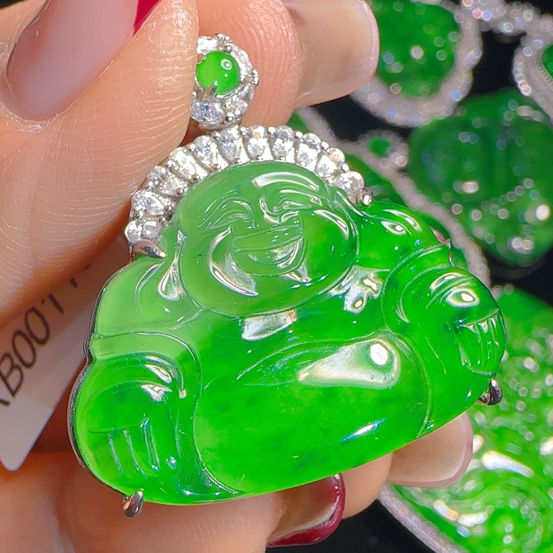 翡翠吊坠(赠链)银S925镶嵌