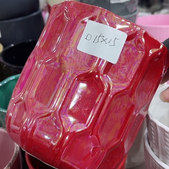 多肉绿植陶瓷花盆9.9包邮，有孔