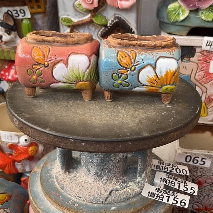 粗陶材质多肉花盆