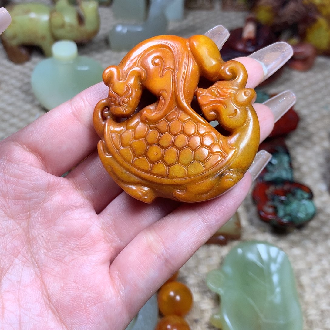 白玉菩提吊坠挂件
