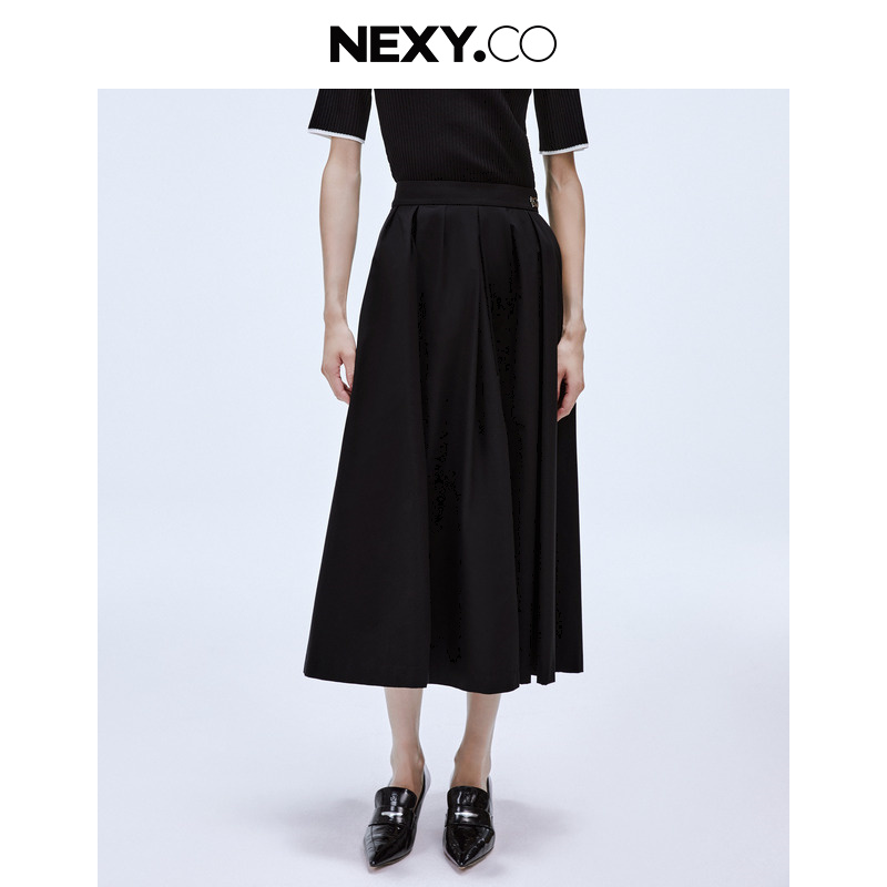 【羊羊专属】NEXY.CO/奈蔻半裙|高级感|通勤|黑色|XW01223W0