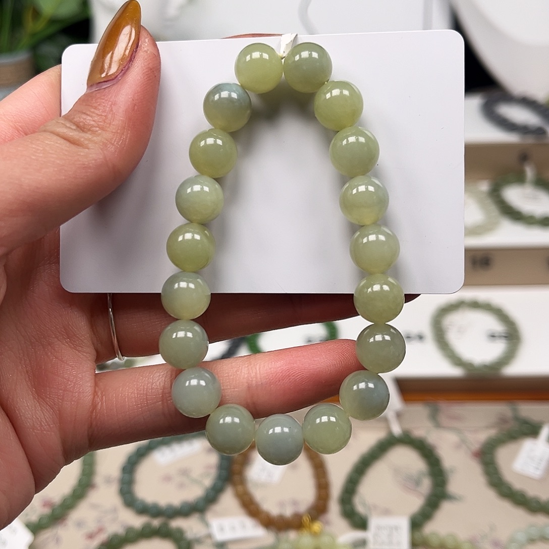 平***生和田玉未镶嵌手串