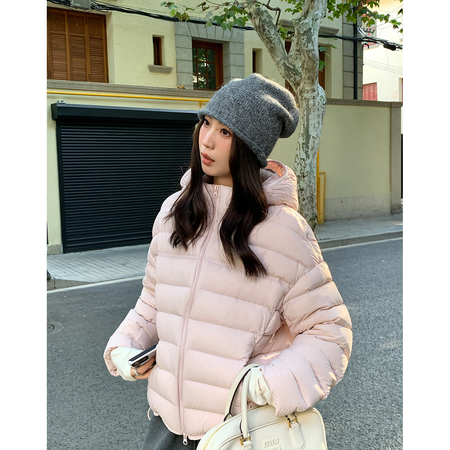 阿一 暖暖小奶包 90白鸭绒排骨羽绒服女2025冬季轻盈保暖泡芙外套