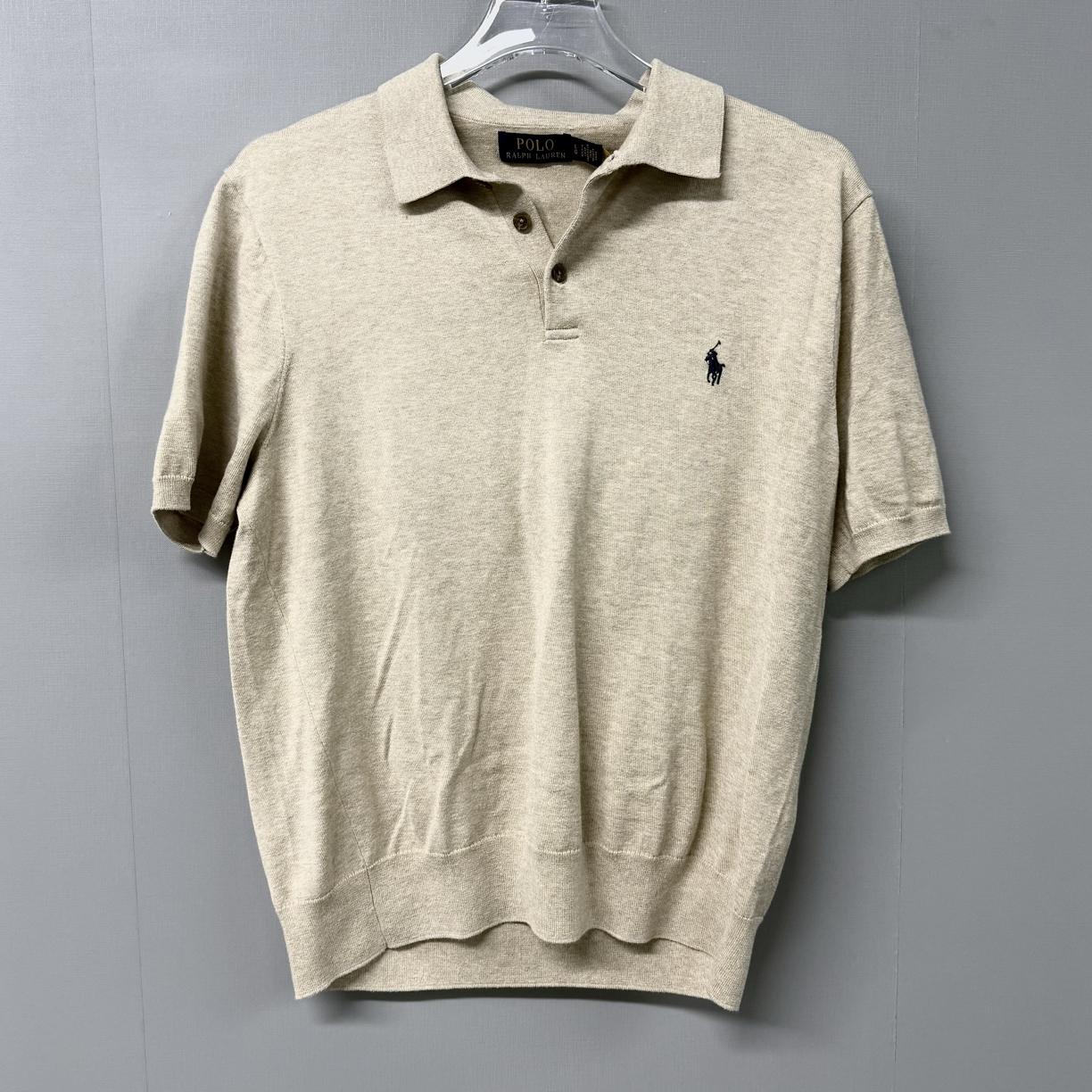 未使用 WE11 DONE 拉夫劳伦米黄色polo短袖/73084