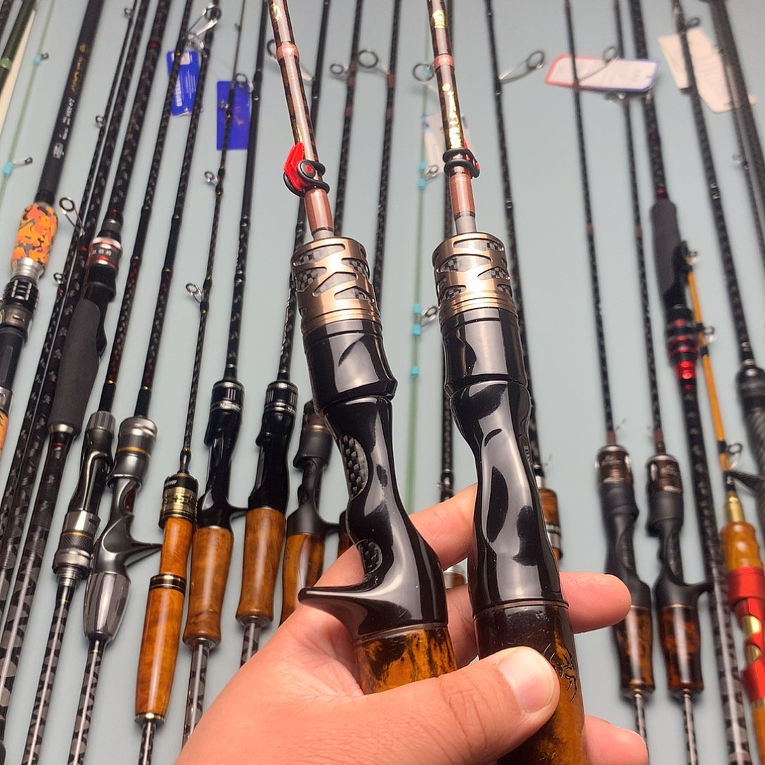 碳素1.8m道道马口竿枪柄和直柄180的各一支