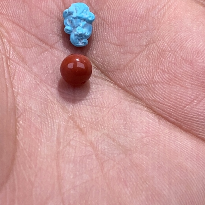 南红玛瑙发饰未镶嵌