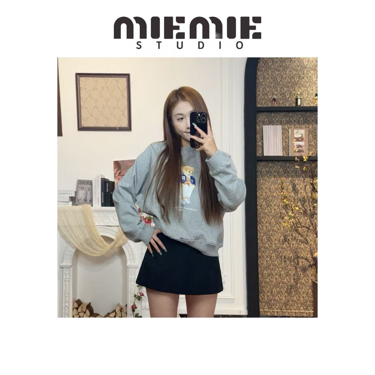 【灰熊卫衣】可爱的插兜小熊卫衣