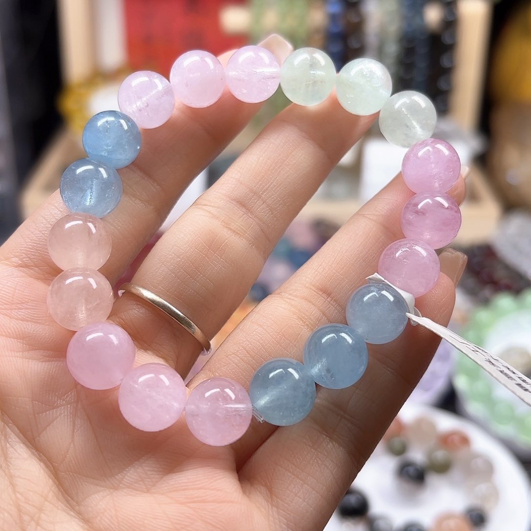 水晶手链未镶嵌摩根石10