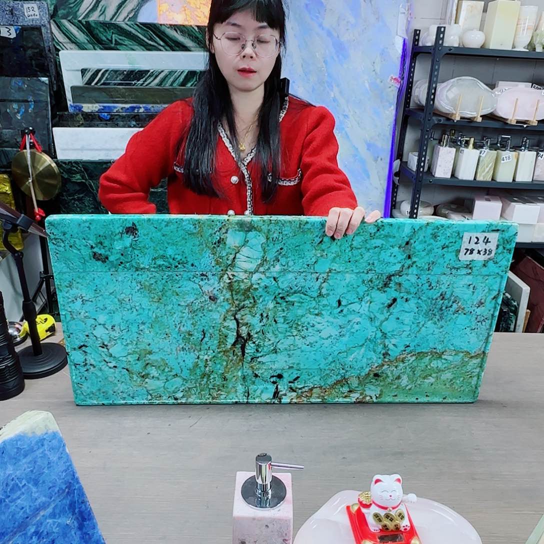 大理石广**缘亚马逊绿78*38