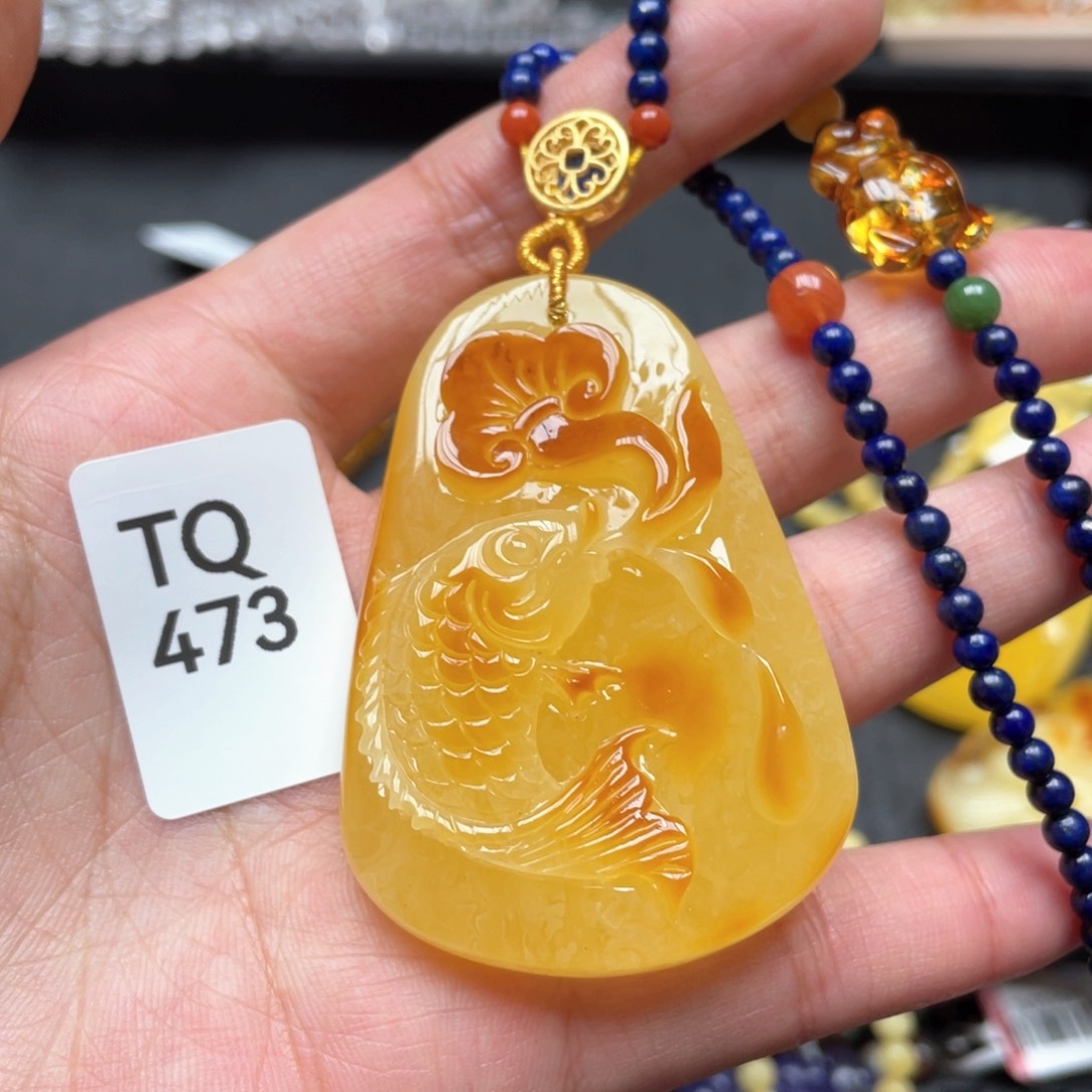 蜜蜡颈饰未镶嵌零*零