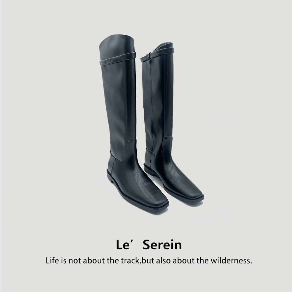 Le' Serein【港湾】秋冬复古时尚显瘦骑士长靴
