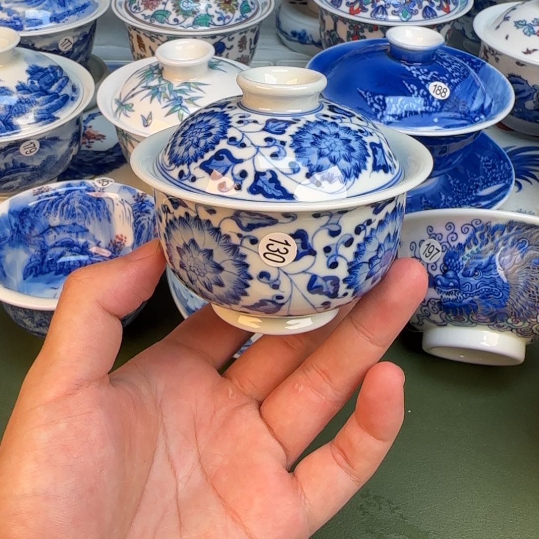 彦祖纯手工手绘茶具130