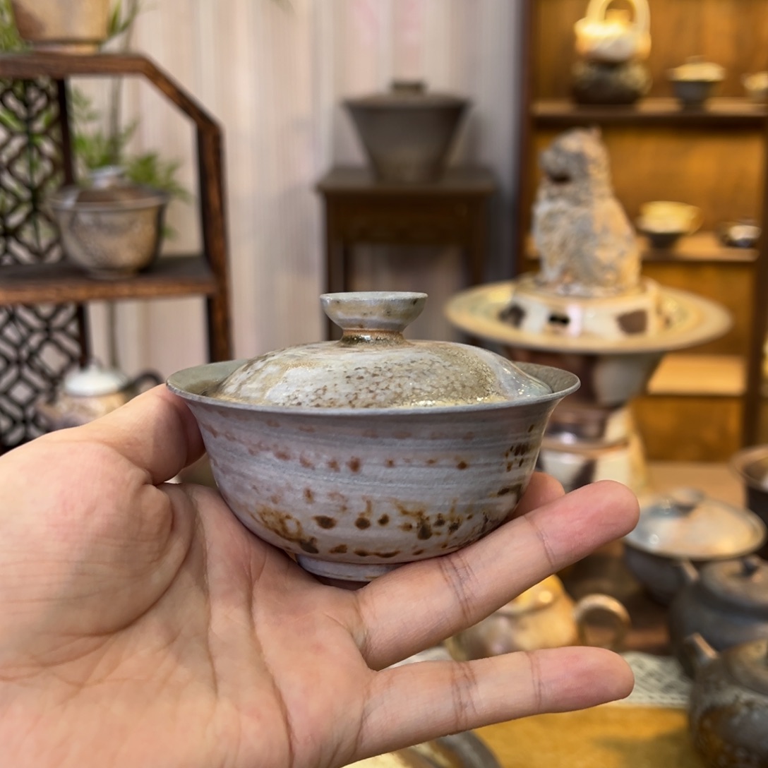 *****不染柴烧福利精品盖碗