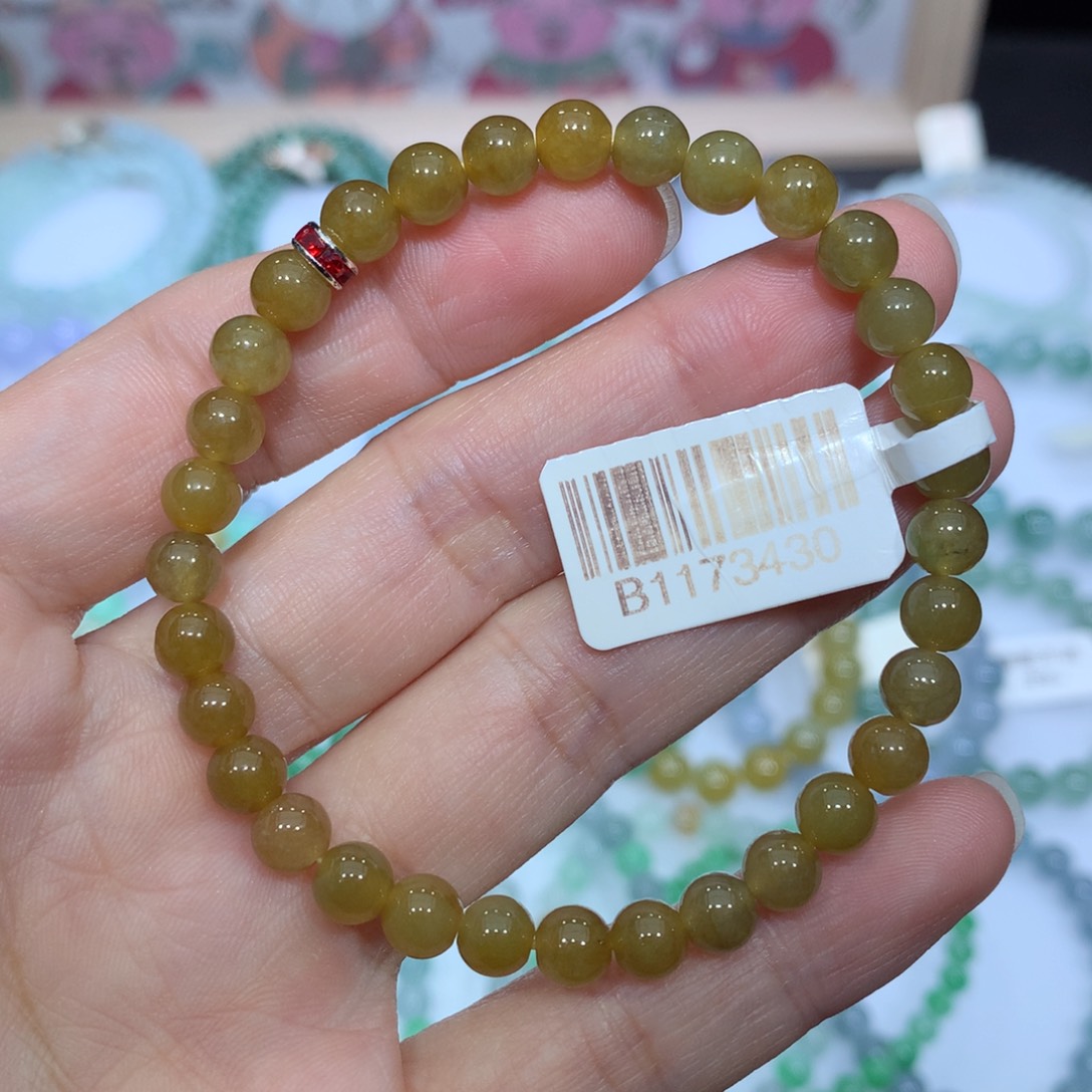 翡翠未镶嵌手链天然