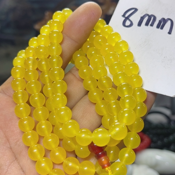 蛇纹石玉项链未镶嵌