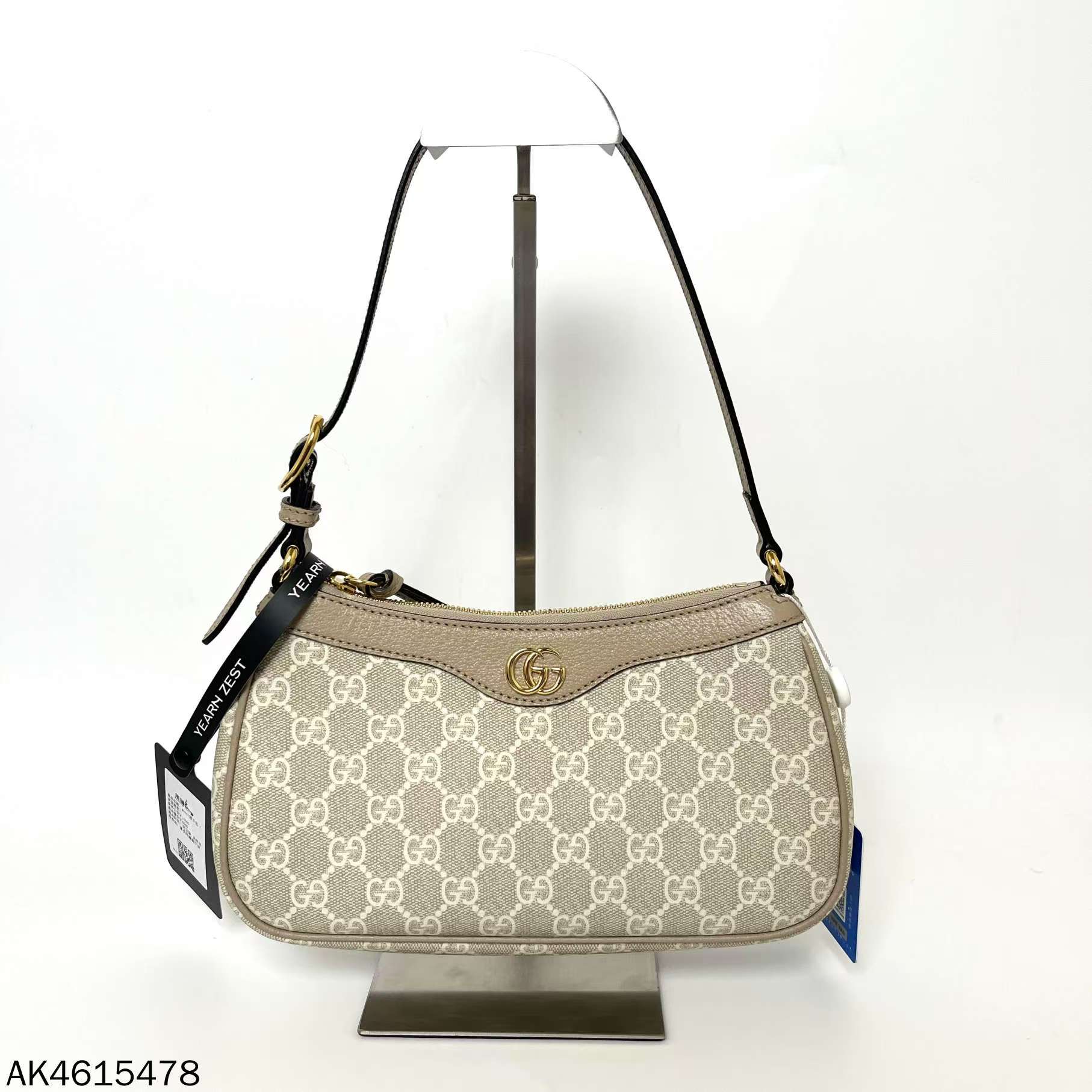 95新 GUCCI/古驰 古驰老花米色小号hobo/ak4615478