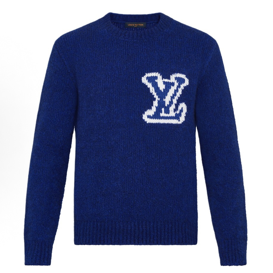 未使用 LouisVuitton/路易威登 蓝色泰迪毛衣S/M码 md2008