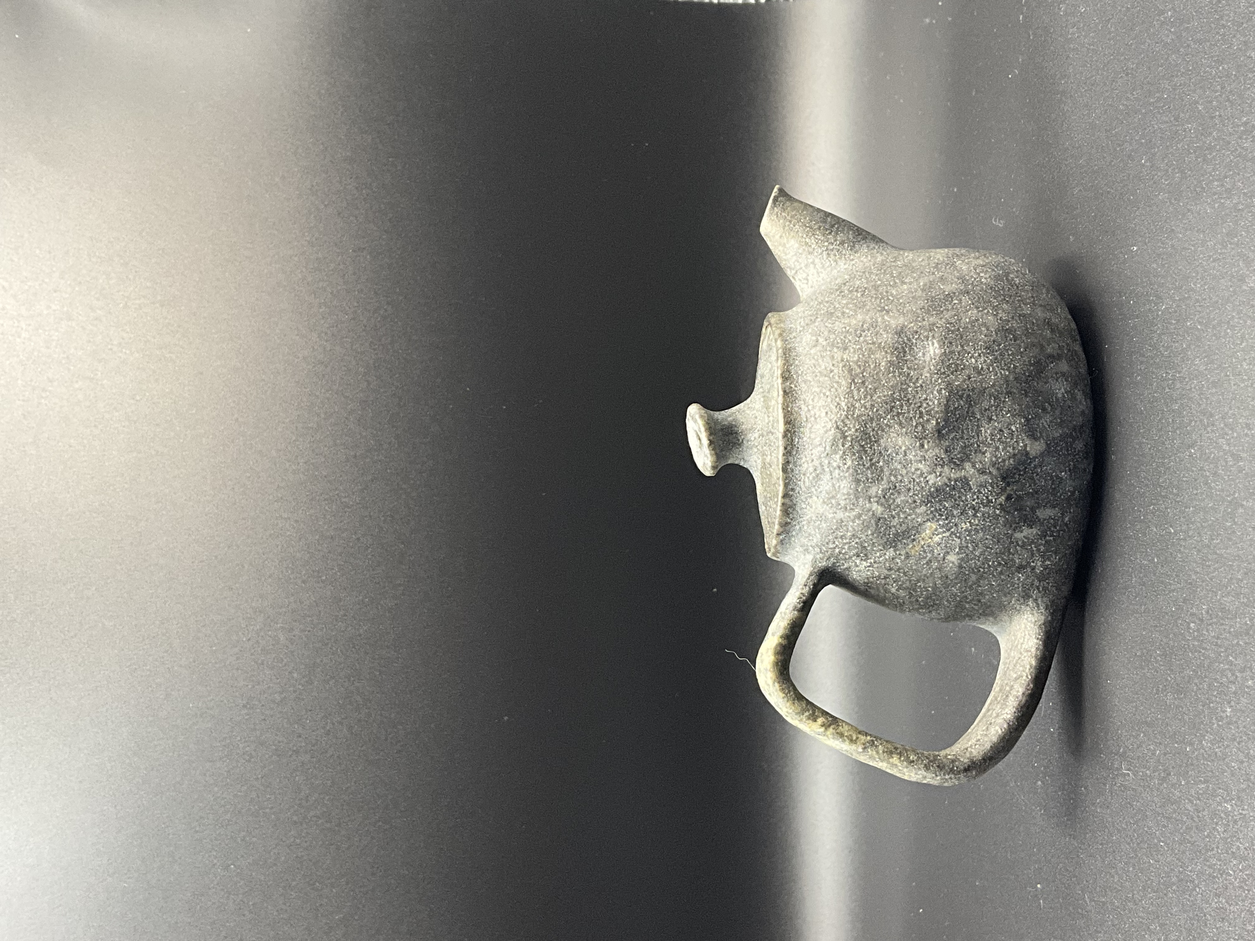 【云隐山间】素面黄豹冰碛岩随型壶