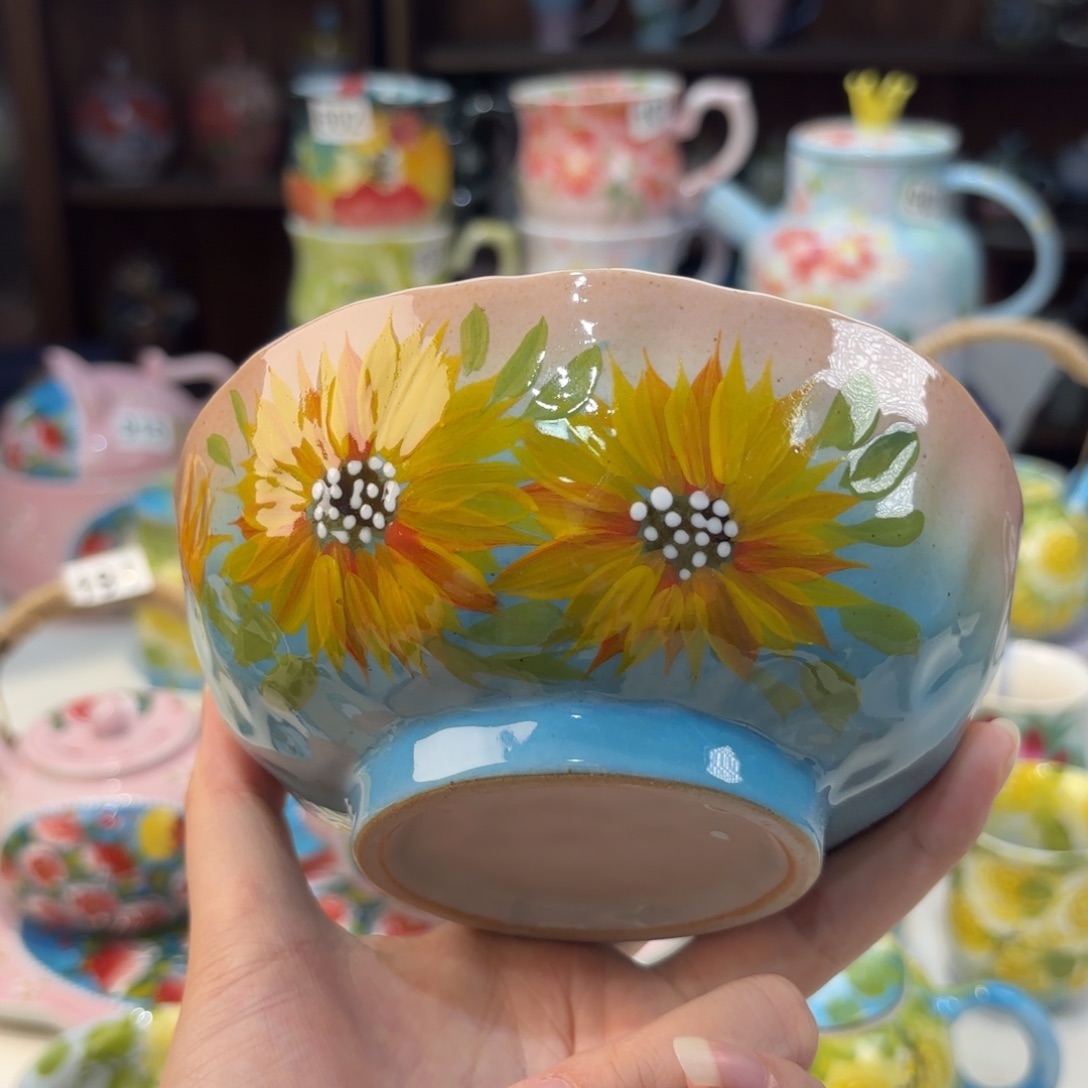 景德镇手绘高温釉下彩陶瓷茶具