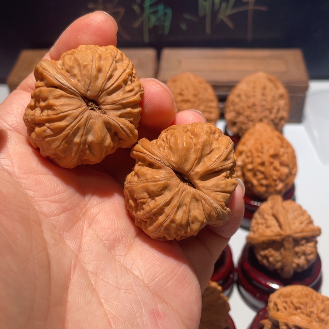 文玩核桃把件联****舍元宝40全品