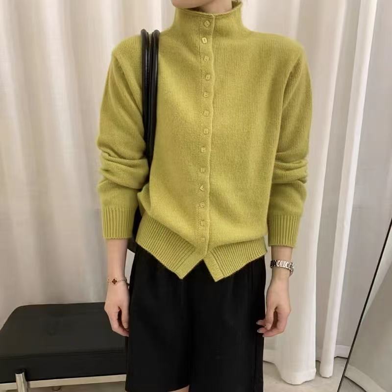 【鑫绒毛衣】常规款女开衫款纯色针织毛针织衫圆领衫韩版宽松A116