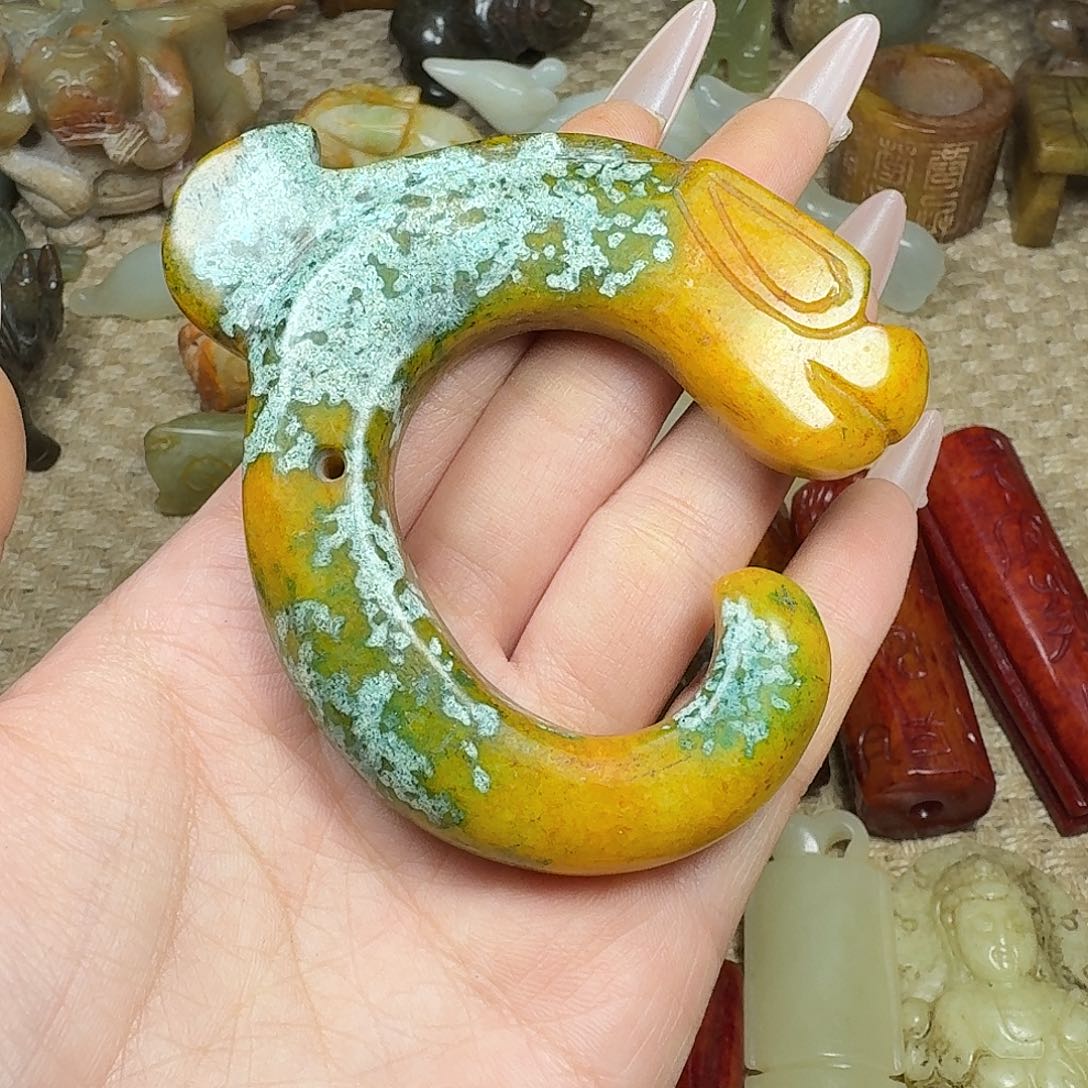 白玉菩提吊坠挂件