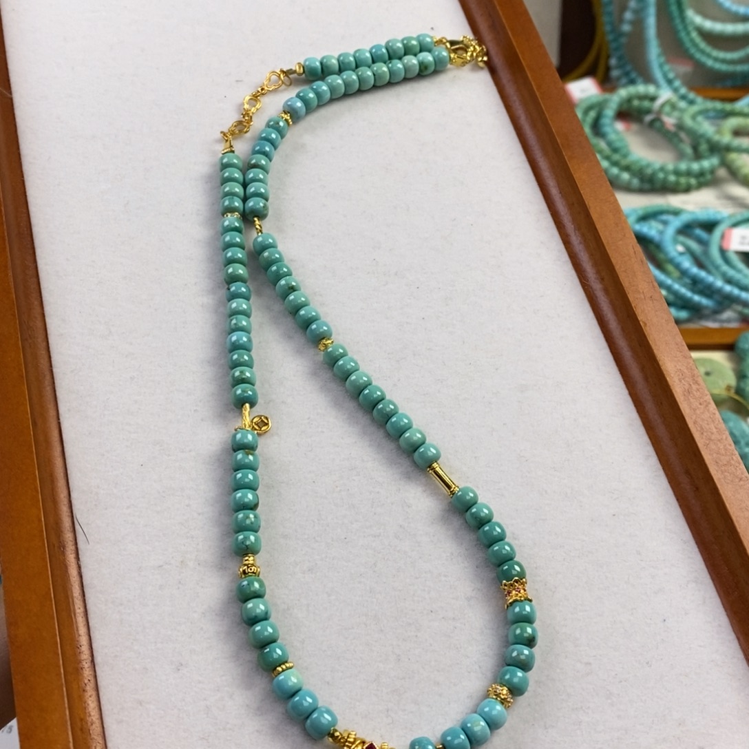 绿松石未镶嵌项链